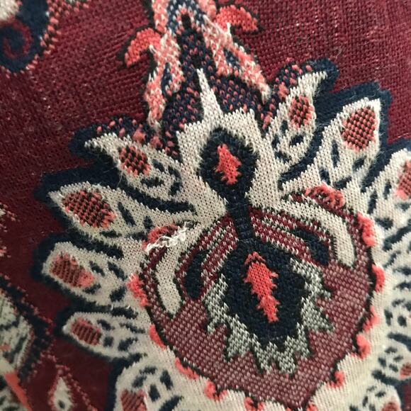 Anthropologie Damask Jacquard Flare Pants Floral Botanical Retro Boho Plus Size - Picture 10 of 10